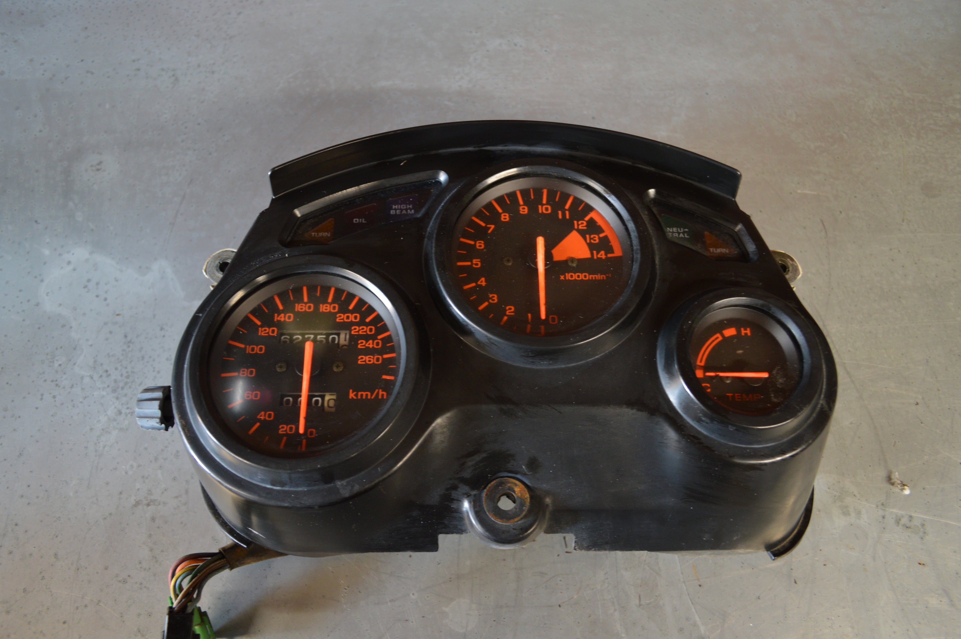 Honda CBR600F kilometer teller
