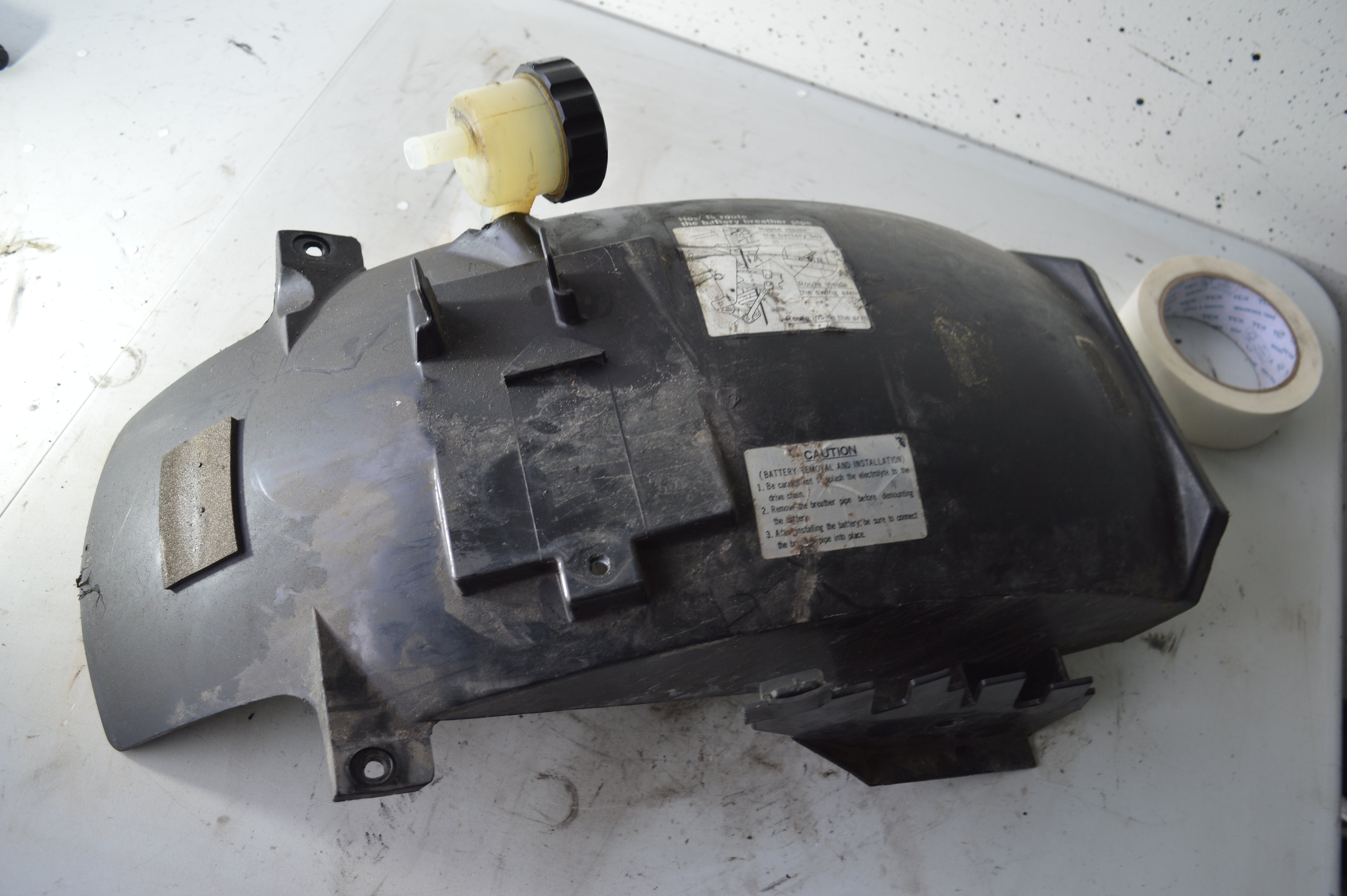 Yamaha FZR1000 achter spatbord