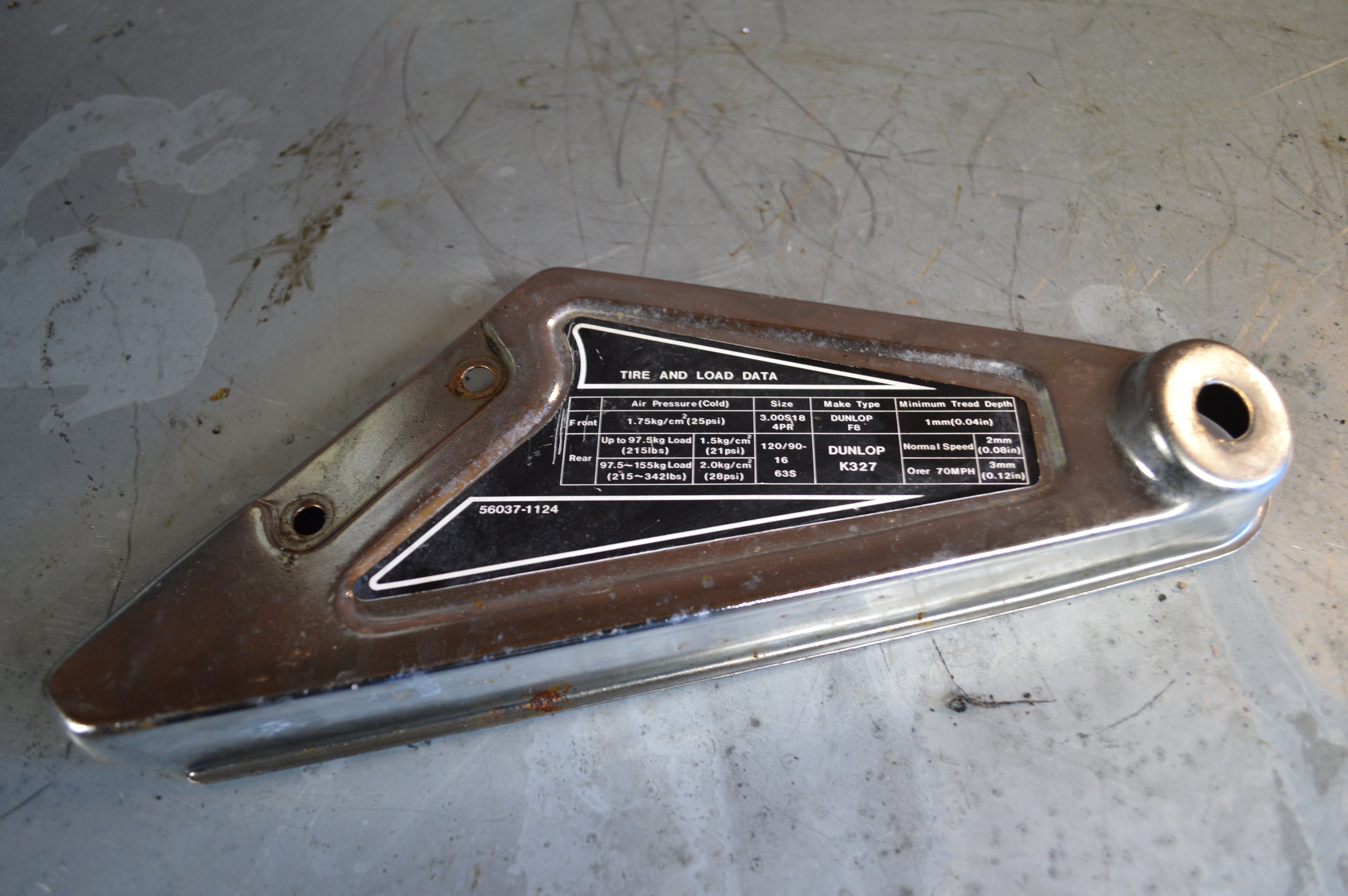 Kawasaki KZ305LTD schetsplaat links