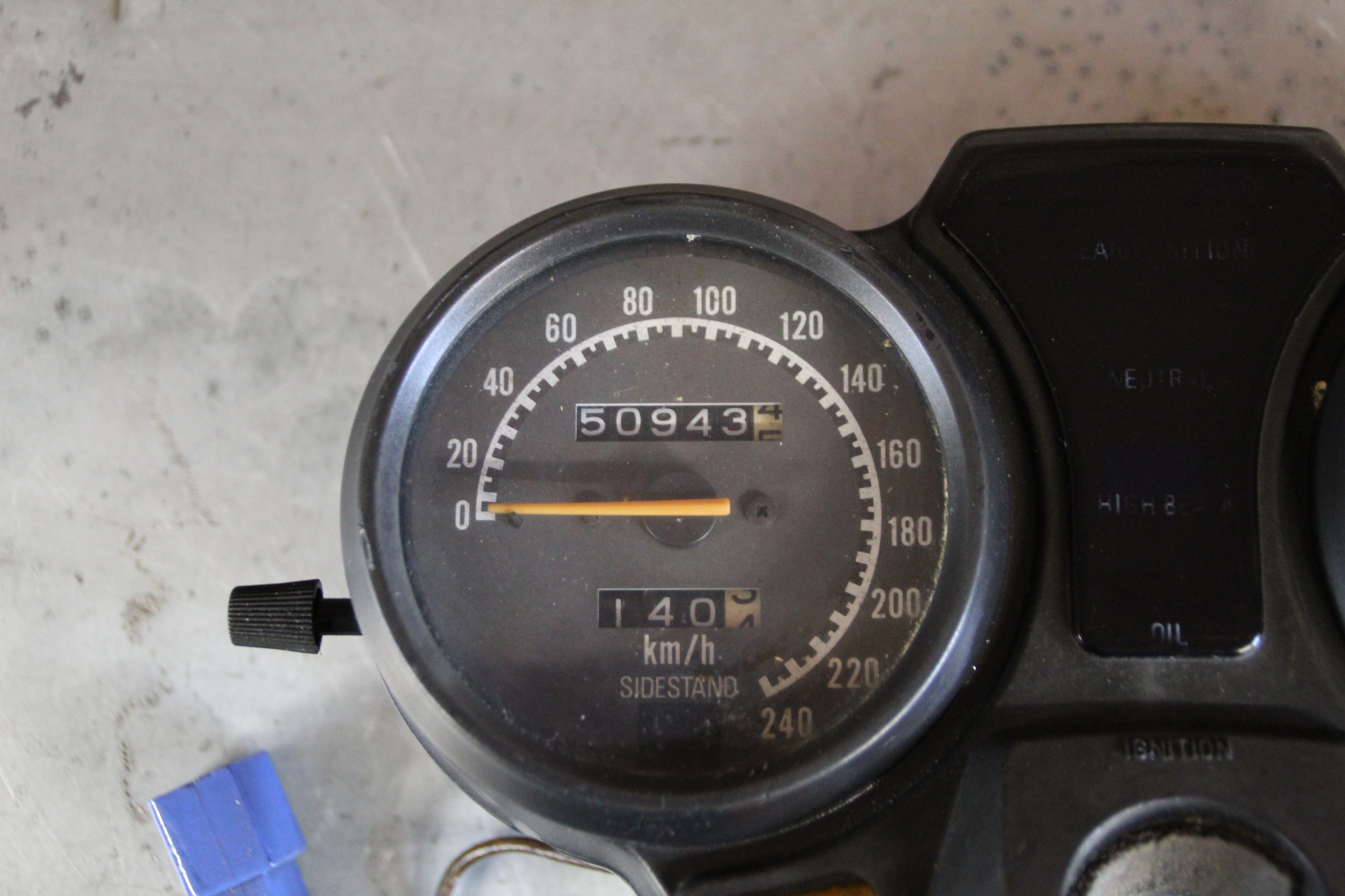 Suzuki GR650X kilometerteller